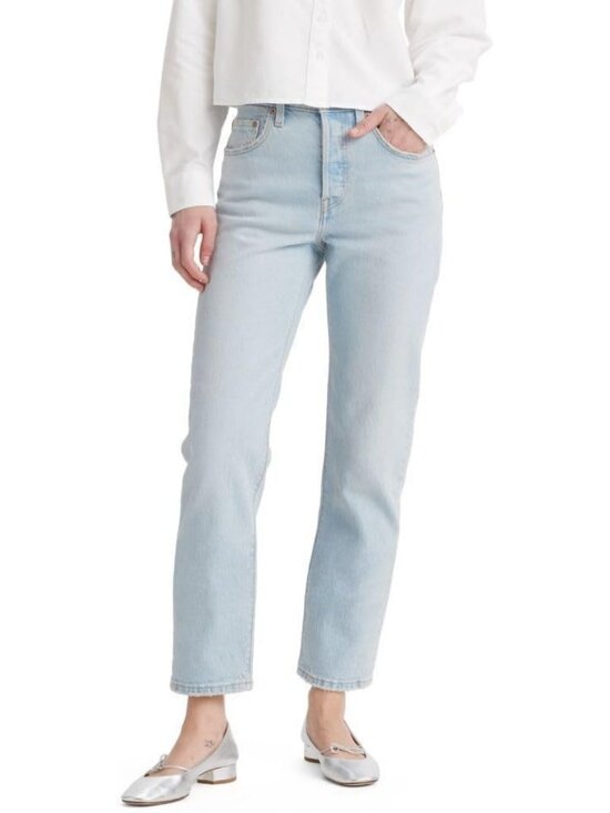 Denim - Stylish Women's High-Waisted Crop Jeans - Classic Fit, Versatile Denim, Perfect